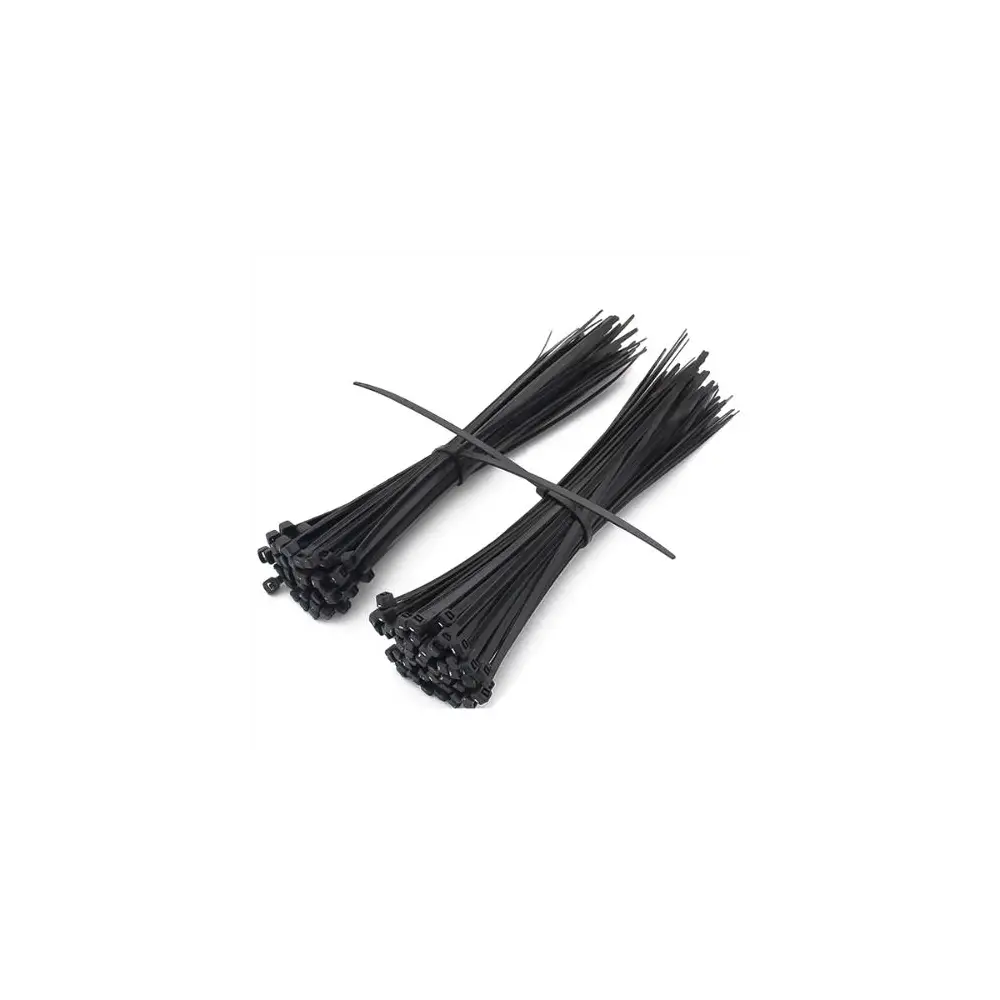 Plastic Black Cable Ties - 11 3/4" - 100 Pieces - RODE11509C